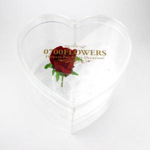 Customized Square Clear Acrylic Flower Chocolate Box China Manufacturer